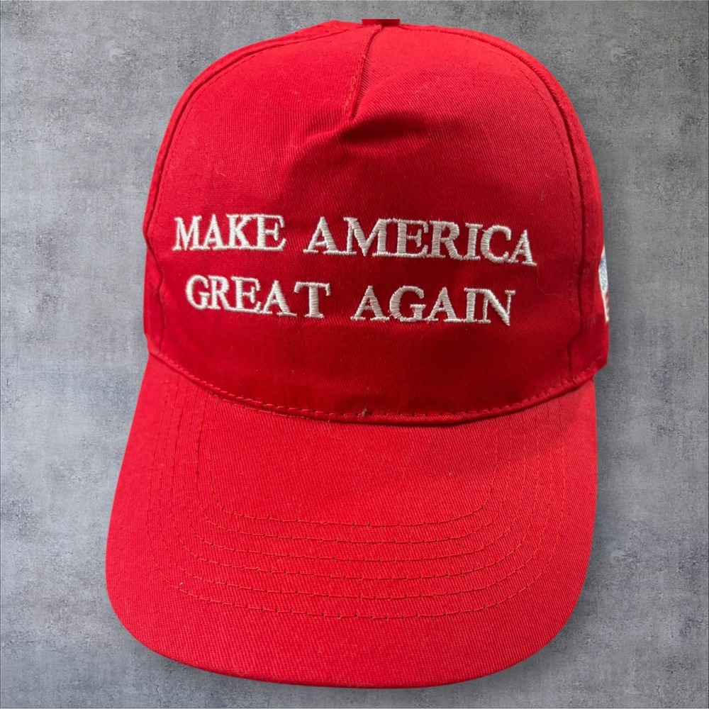 NWOT Besti Make America Great Again Hat One Size Red Embroidered MAGA Cap